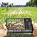 Modern Smart Farming Agriculture Technology At Farm Or Field