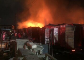 Shops, Goods Destroyed As Fire Guts Ajah Market In Lagos