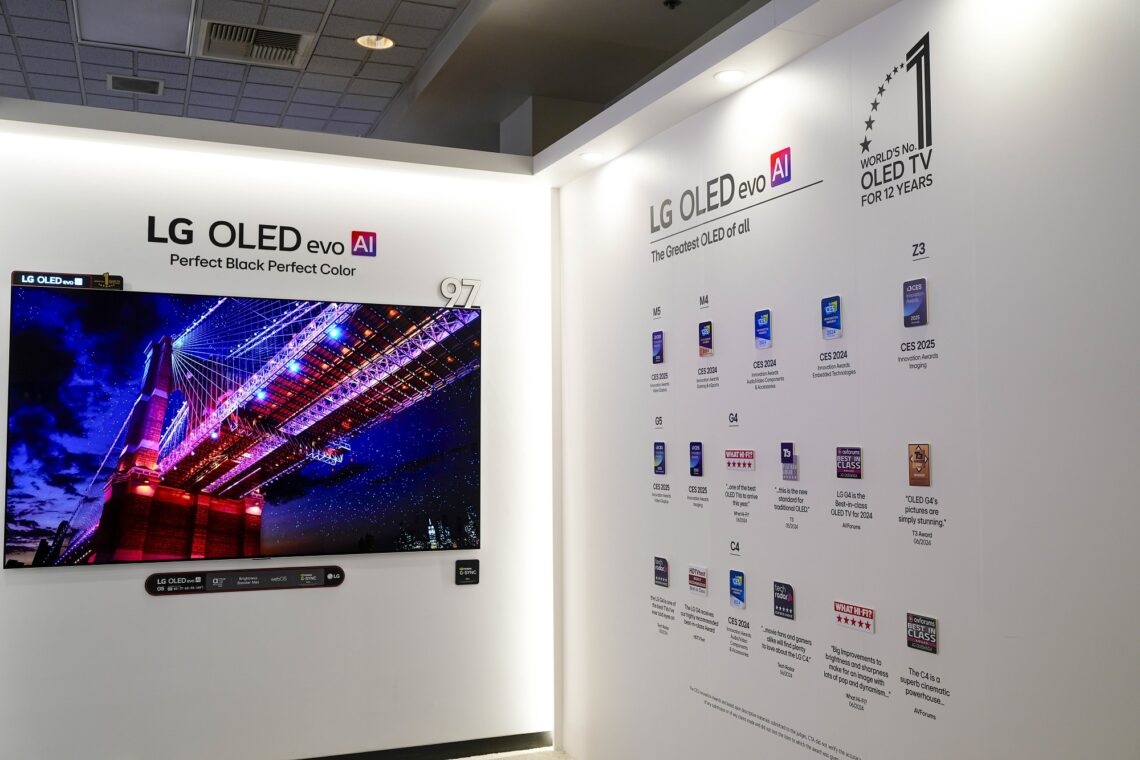 at CES 2025 Wednesday, Jan. 8, 2025, in Las Vegas. (Jack Dempsey/AP Images for LG)