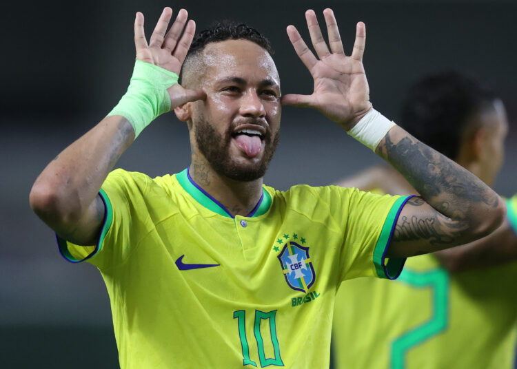 Neymar. Brasil x Bolívia no Estadio Mangueirão, Belém do Pará - PA, Brasil.
Eliminatórias 2026.
Foto:Vitor Silva/CBF