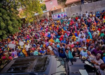 Gusau shuts down as residents storm streets to welcome minister Bello Matawalle
