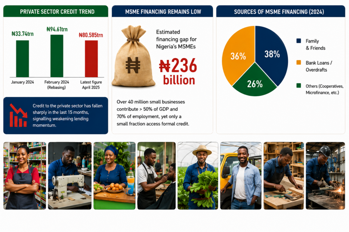 N80trn Credit Retreat Deepens SMEs,Manufacturers’ Funding Crisis